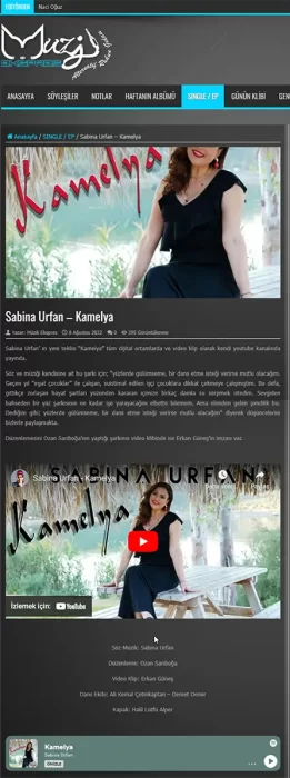 08.08.2022, Müzik Ekspres "KAMELYA"