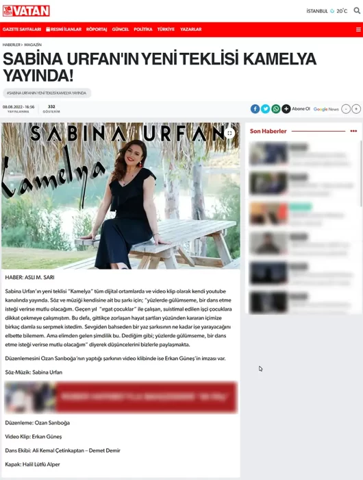 08.08.2022, Önce Vatan "KAMELYA"